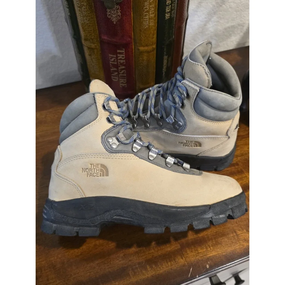 NorthFace X2  Hiking Leather Boots Size: Lady 7  Color:‎ Tan Tone